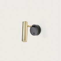 Maru LED Wall Light Matt Black / Matt Brass - ARO.A1194/ORO
