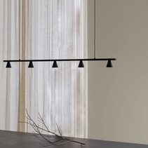 Lyb 5 Light LED Pendant Matt Black - ARO.C1274/NEG