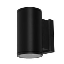 Coogee 2 x 10W Up / Down LED Wall Pillar Light Black / Tri-Colour - SE7242L/TC/BK