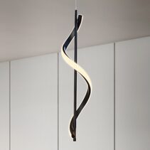 Ziggy 1 Light LED Pendant Black