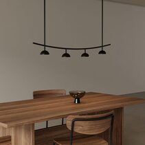 Tana 4 Light LED Pendant Black - ARO.C1309/4/NEG