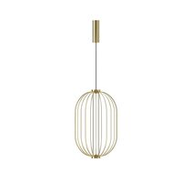 Pepo LED Oval Pendant Matt Brass - ARO.C1315/40/ORO