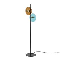Ohlala 2 Light Floor Lamp Matt Black / Matt Brass - ARO.P1242