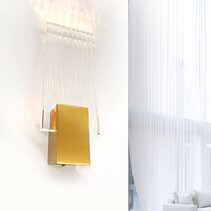 Felix Crystal LED Wall Light Gold