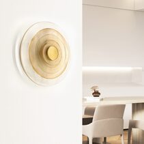 Twirl 250 LED Wall Light Brass