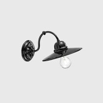 B&W Classic Wall Light Glazed Black - FER.C141-08