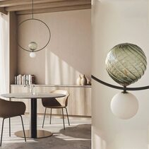 Level LED Large Pendant Matt Black