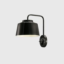 50's Wall Light Glazed Black - FER.C2002-08