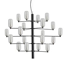 Gand LED 20 Light Pendant Matt Black / Clear - ARO.C1271/NEG/CLEAR