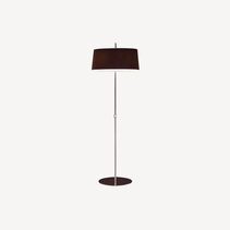 Ona Floor Lamp Satin Nickel / Black - ARO.P1029/NEG