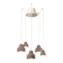 Berimbau 5 Light Pendant Mocha Brown - FER.C2605-MOK