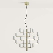 Gand LED 20 Light Pendant Matt Brass / Opal - ARO.C1271/ORO/OPAL
