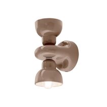 Berimbau 2 Light Wall Light Mocha Brown - FER.C2601-MOK