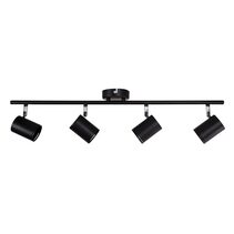Baril 4 Light GU10 Adjustable Spotlight Black - OL58611/4BK