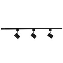 Single Circuit 3 Light LED Track Kit Black - OL85303