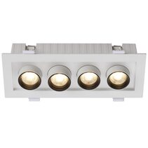 Tilda 4 Light 20W LED Dimmable Downlight White / Tri-Colour - TILDA DL4-WH