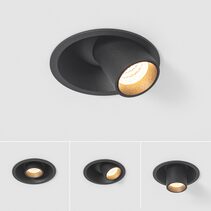 Periscope 12W LED Inout Downlight Black / Cool White