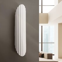 Ribbed Edge 2 Light Wall Light White