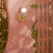 Eclair Wall Light Sand Grey / Yellow - FER.C2270-GGI