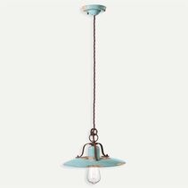 Country Medium Pendant Vintage LIght Blue - FER.C1442-VIA