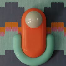 Eclair Wall Light Orange / Light Blue - FER.C2270-AAZ
