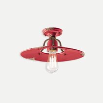 Country Large Ceiling Light Vintage Red - FER.C1445-VIR