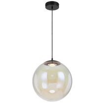 Aurora 40cm 15W LED Dimmable Pendant Black / Warm White - AURORA PE40-RBW