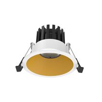 Deep 10W Dimmable LED Downlight White & Gold / Tri-Colour - DL9452-WH+GDTC10C03