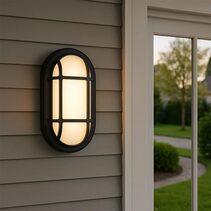 Kelo 10W LED Oval Bunker Black / Tri-Colour - KELO RE22-BK