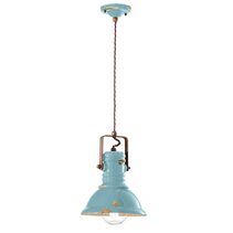 Indsutrial Small Pendant Vintage Light Blue - FER.C1691-VIA