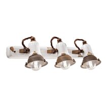 Loft 3 Light Wall Light Vintage White - FER.C1677-VIB