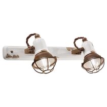 Loft 2 Light Wall Light Vintage White - FER.C1676/1-VIB