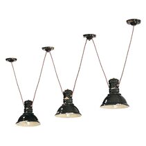 Indsutrial 3 Light Pendant Vintage Black - FER.C1692-VIN