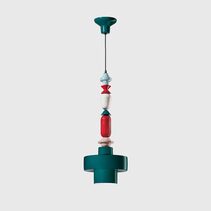 Lariat Cylinder Medium Pendant Oil Green - FER.C2531-VPE