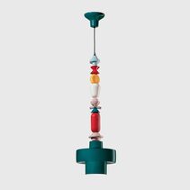 Lariat Cylinder Large Pendant Oil Green - FER.C2532-VPE