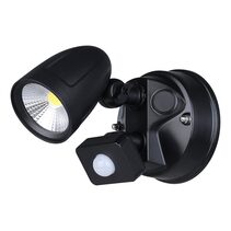 Chopper 2 15W Single Head LED Spotlight With Sensor Black / Tri-Colour - 206535