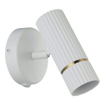 Caminia GU10 Wall Light White & Brass - 206688