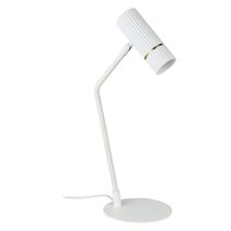 Caminia GU10 Table Lamp White & Brass - 206689N