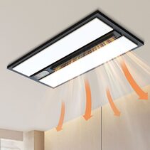 Airsway 6 In 1 Premium Slimline Bathroom Heater Black - 56014