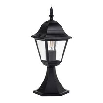 Newark Aluminium Pillar Light Black / Warm White - HV1651W-BLK