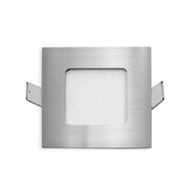 Stow 3W Square LED Step Light Silver / Tri-Colour - STOW SQ-SL.3C