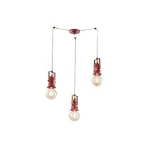 Urban 3 Light Pendant Vintage Bordeaux - FER.C1841-VIX