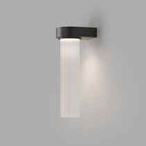 Edge LED Wall Light Iron / Frosted Ripped