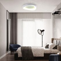 Hayley CCT LED Small Ceiling Light White - LL002CL131SW