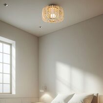 Canaya Ceiling Light White / Natural - LL002CL125