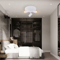 Brianna LED 3 Light Round Spot Light Matt White - LL002SL008W