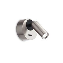 Bean Ap Round Indoor 3W LED Wall Light Nickel / Warm White - 260631