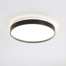 Leena.38 24W LED Dimmable Oyster Black / Tri-Colour - OL49781/38BK