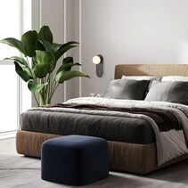 Ovalis Round Opal Diffuser Oblong Base With Switch Wall Light Black - OVALIS2