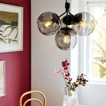 Ivona 4 Light Pendant Black - 2112153003